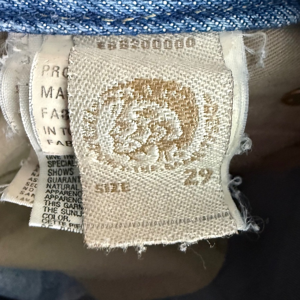 Diesel Ronhar Womens Jeans 29x32 Blue Low Rise Bootcut Distressed Wash 008AT - Picture 12 of 14
